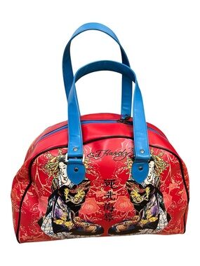 Y2K Ed Hardy Geisha Girls Tiger Bowling Tote Bag